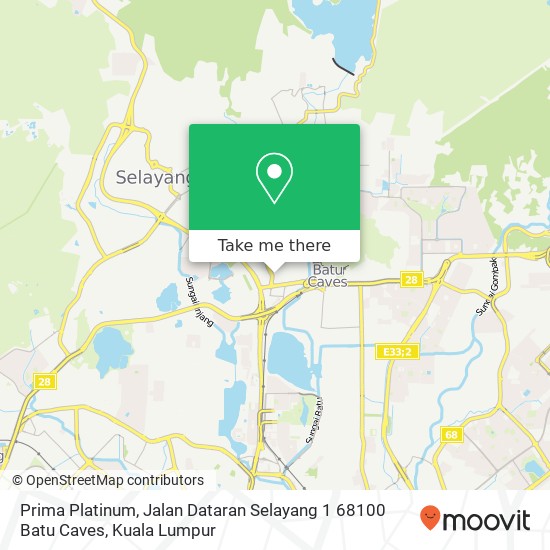 Prima Platinum, Jalan Dataran Selayang 1 68100 Batu Caves map