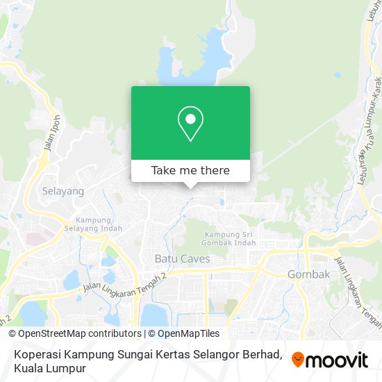 Peta Koperasi Kampung Sungai Kertas Selangor Berhad