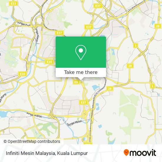 Infiniti Mesin Malaysia map