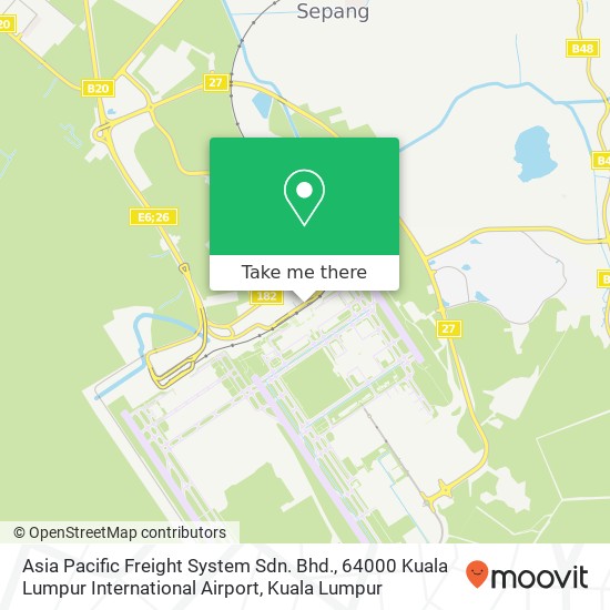 Asia Pacific Freight System Sdn. Bhd., 64000 Kuala Lumpur International Airport map