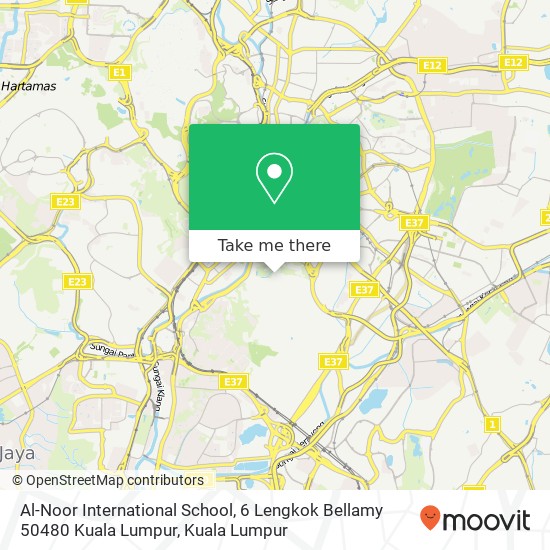 Al-Noor International School, 6 Lengkok Bellamy 50480 Kuala Lumpur map