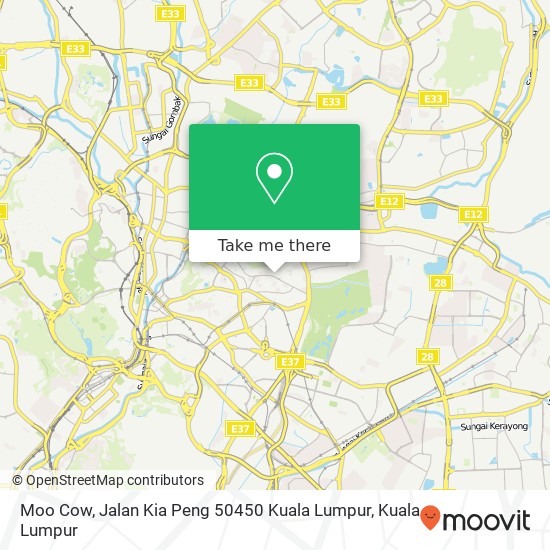 Peta Moo Cow, Jalan Kia Peng 50450 Kuala Lumpur