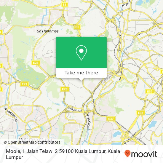 Peta Mooie, 1 Jalan Telawi 2 59100 Kuala Lumpur