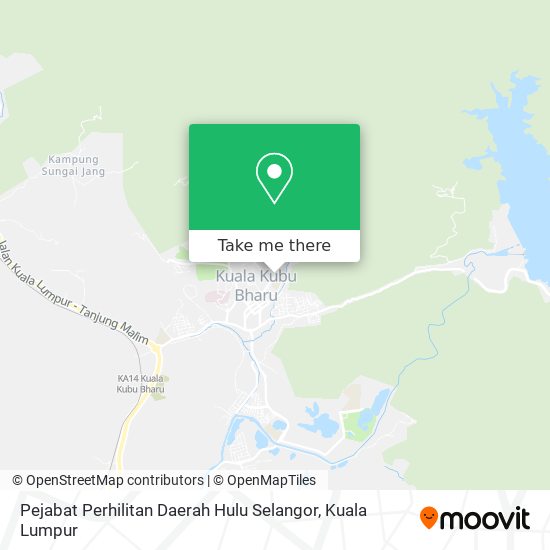 Peta Pejabat Perhilitan Daerah Hulu Selangor