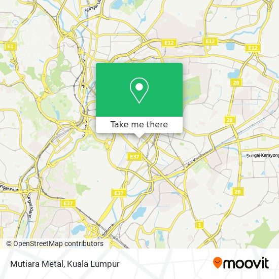 Mutiara Metal map