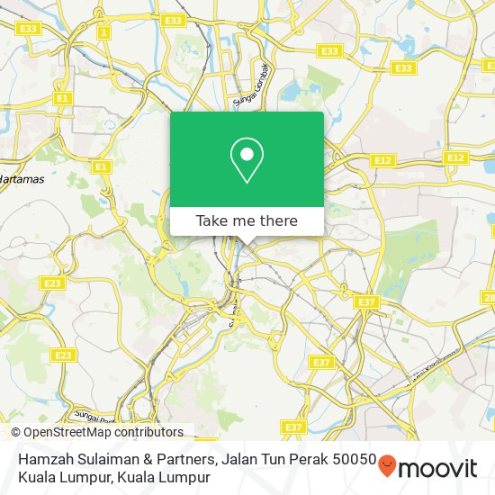 Hamzah Sulaiman & Partners, Jalan Tun Perak 50050 Kuala Lumpur map