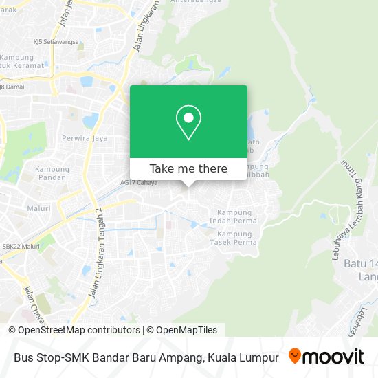 Bus Stop-SMK Bandar Baru Ampang map
