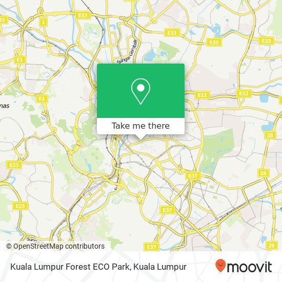 Kuala Lumpur Forest ECO Park map