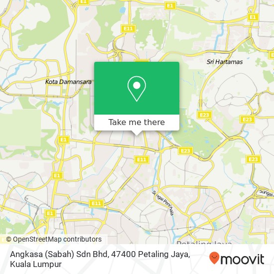 Angkasa (Sabah) Sdn Bhd, 47400 Petaling Jaya map