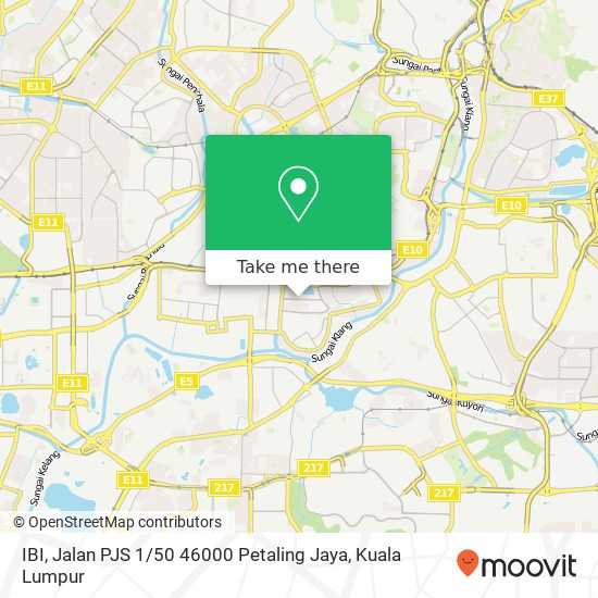 IBI, Jalan PJS 1 / 50 46000 Petaling Jaya map