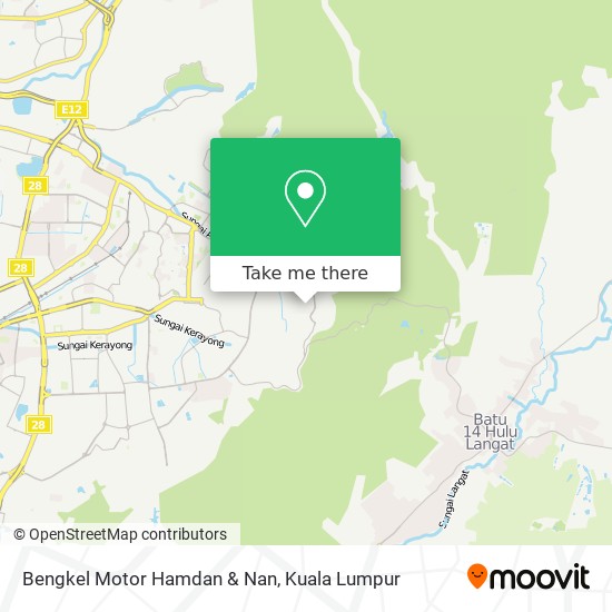 Bengkel Motor Hamdan & Nan map