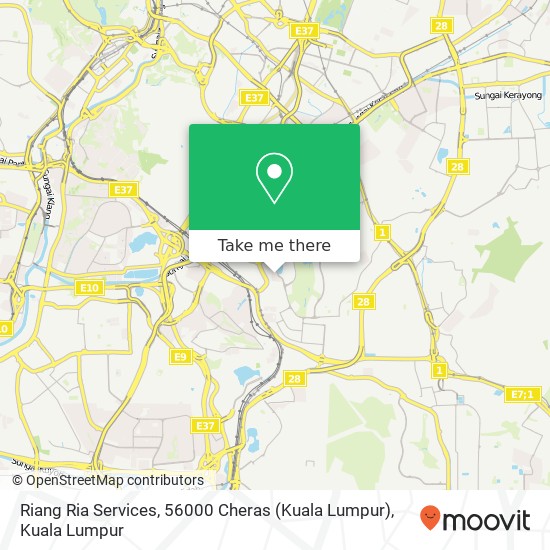 Riang Ria Services, 56000 Cheras (Kuala Lumpur) map