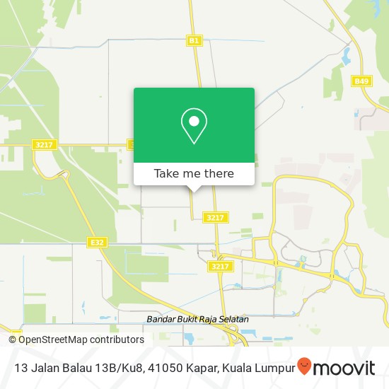 13 Jalan Balau 13B / Ku8, 41050 Kapar map