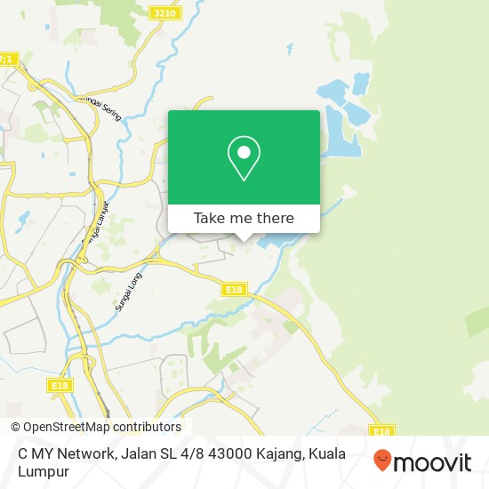 Peta C MY Network, Jalan SL 4 / 8 43000 Kajang