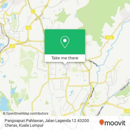 Pangsapuri Pahlawan, Jalan Lagenda 12 43200 Cheras map