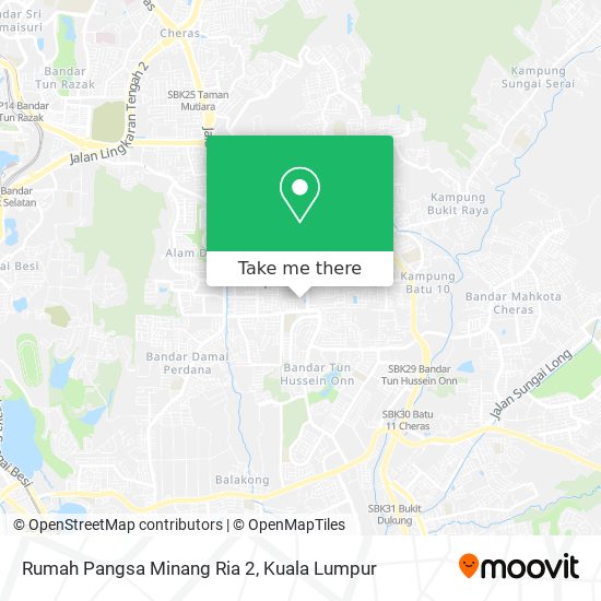 Peta Rumah Pangsa Minang Ria 2