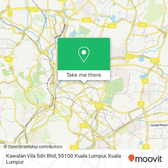 Kawalan Vila Sdn Bhd, 55100 Kuala Lumpur map