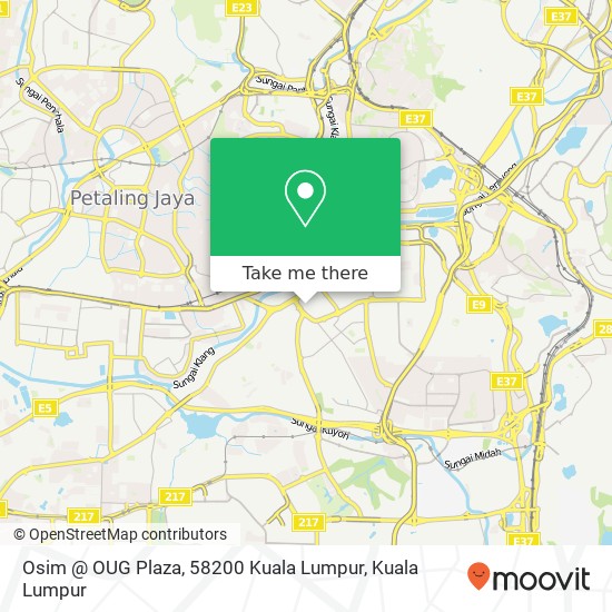Osim @ OUG Plaza, 58200 Kuala Lumpur map