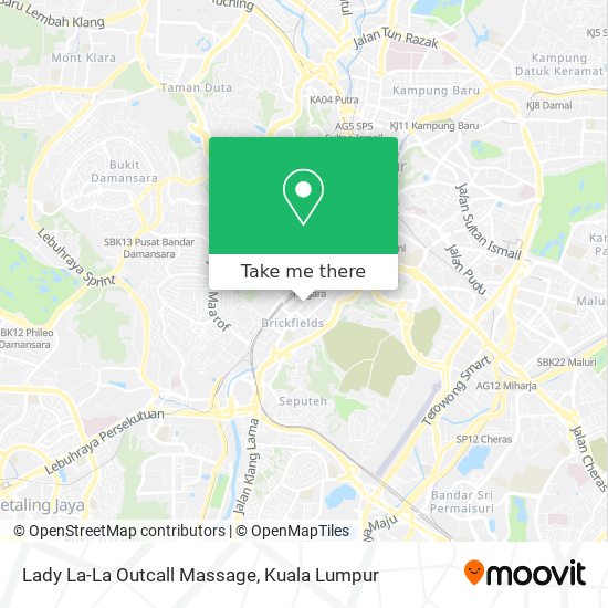 Lady La-La Outcall Massage map