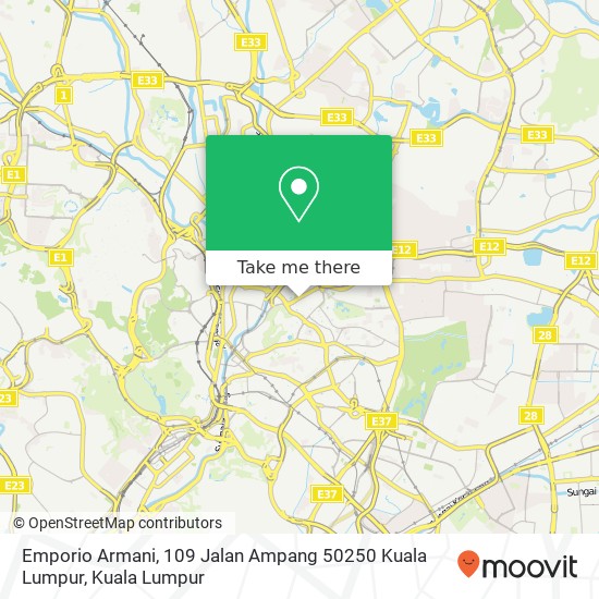 Emporio Armani, 109 Jalan Ampang 50250 Kuala Lumpur map