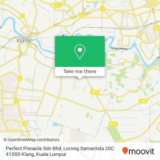 Peta Perfect Pinnacle Sdn Bhd, Lorong Samarinda 20C 41000 Klang