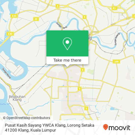 Pusat Kasih Sayang YWCA Klang, Lorong Setaka 41200 Klang map