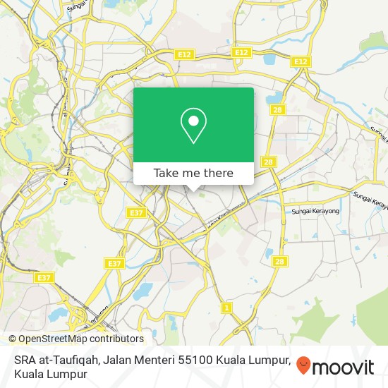 SRA at-Taufiqah, Jalan Menteri 55100 Kuala Lumpur map