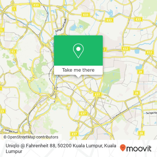 Uniqlo @ Fahrenheit 88, 50200 Kuala Lumpur map