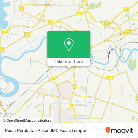 Pusat Perubatan Pakar JMC map