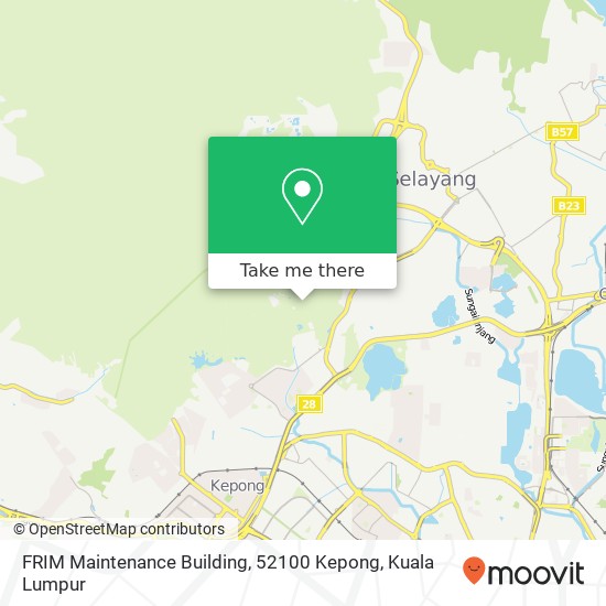 FRIM Maintenance Building, 52100 Kepong map