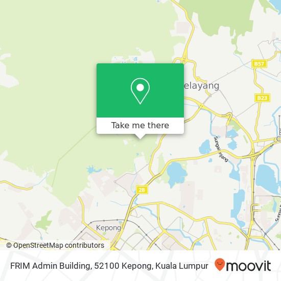 FRIM Admin Building, 52100 Kepong map