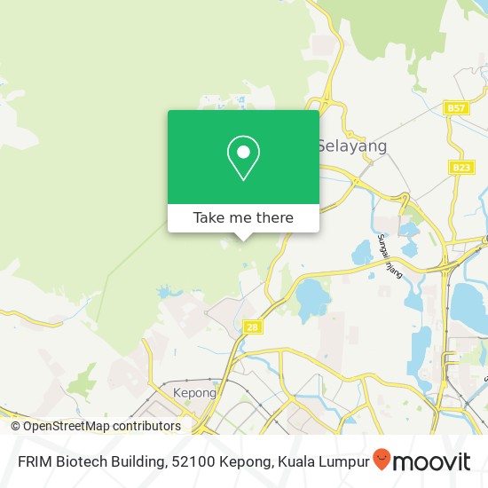 FRIM Biotech Building, 52100 Kepong map