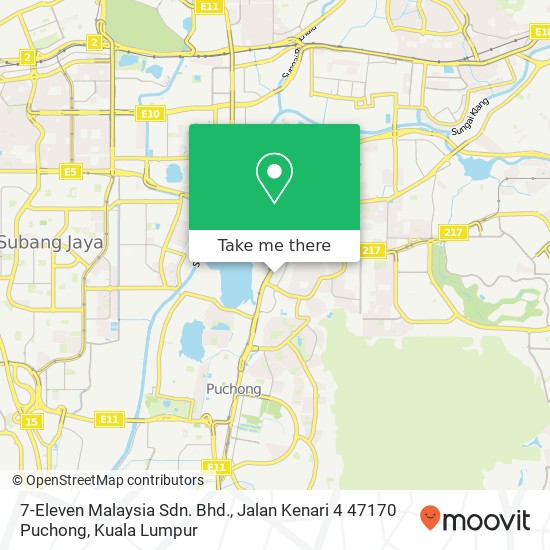 7-Eleven Malaysia Sdn. Bhd., Jalan Kenari 4 47170 Puchong map