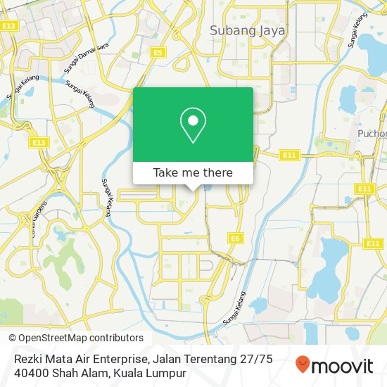 Rezki Mata Air Enterprise, Jalan Terentang 27 / 75 40400 Shah Alam map