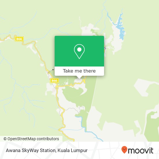 Awana SkyWay Station map