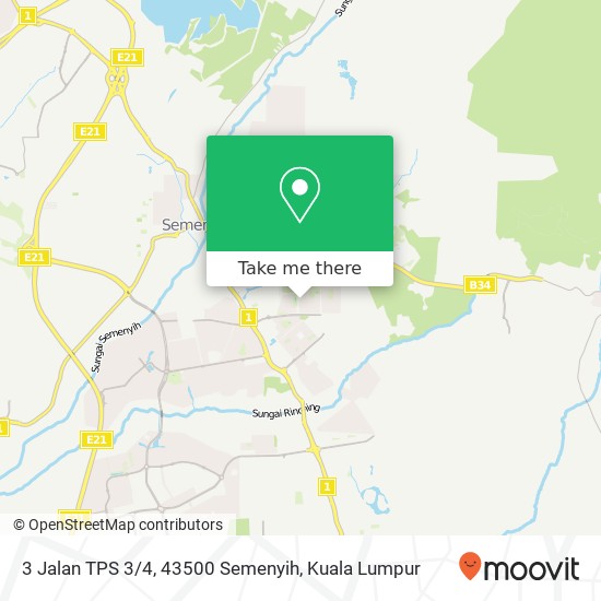 3 Jalan TPS 3 / 4, 43500 Semenyih map