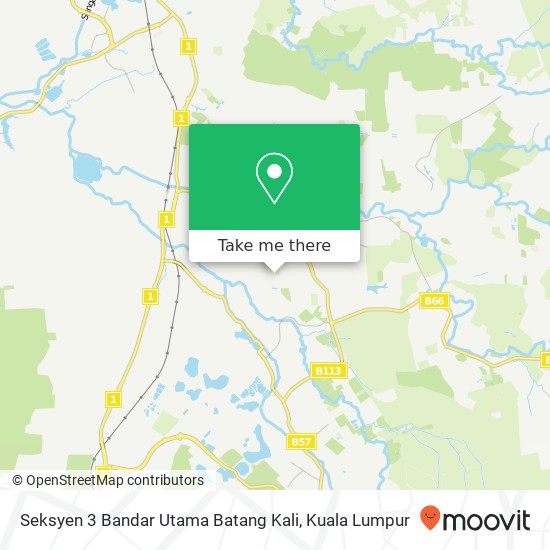 Seksyen 3 Bandar Utama Batang Kali map