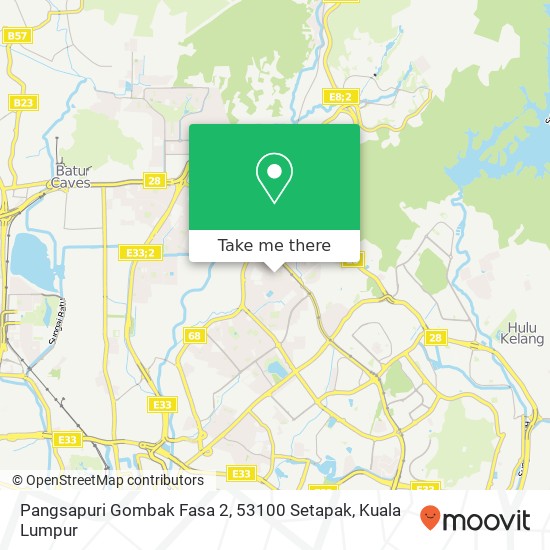 Pangsapuri Gombak Fasa 2, 53100 Setapak map