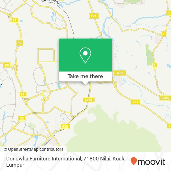 Dongwha Furniture International, 71800 Nilai map