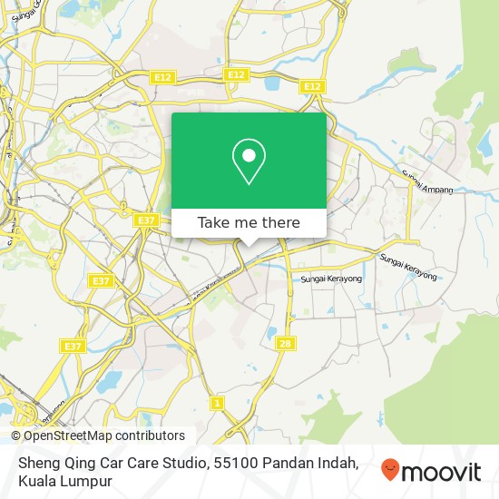 Sheng Qing Car Care Studio, 55100 Pandan Indah map