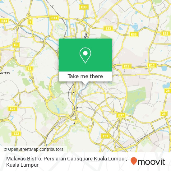 Malayas Bistro, Persiaran Capsquare Kuala Lumpur map