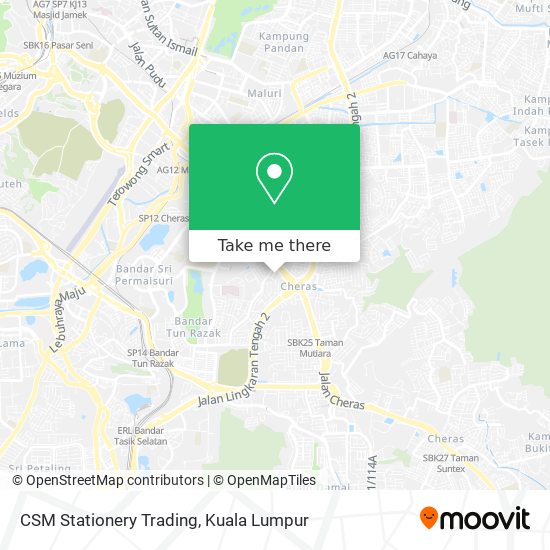 CSM Stationery Trading map