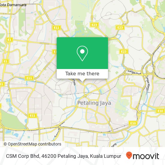 CSM Corp Bhd, 46200 Petaling Jaya map