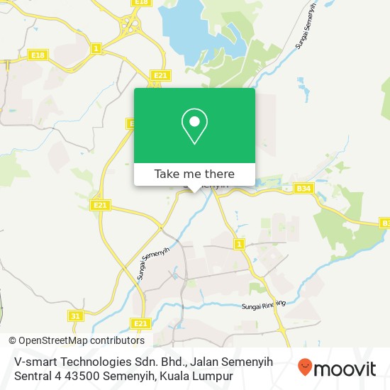 V-smart Technologies Sdn. Bhd., Jalan Semenyih Sentral 4 43500 Semenyih map