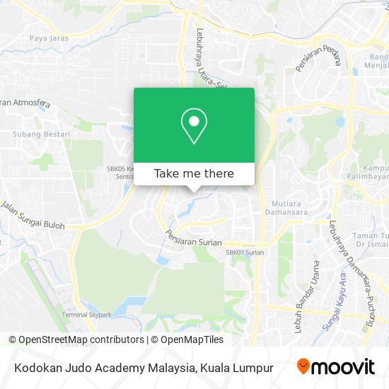 Peta Kodokan Judo Academy Malaysia