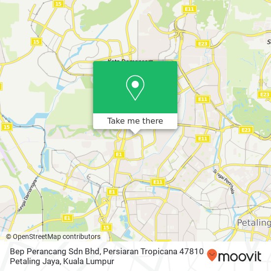 Bep Perancang Sdn Bhd, Persiaran Tropicana 47810 Petaling Jaya map