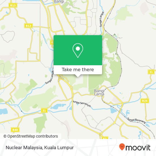 Nuclear Malaysia map
