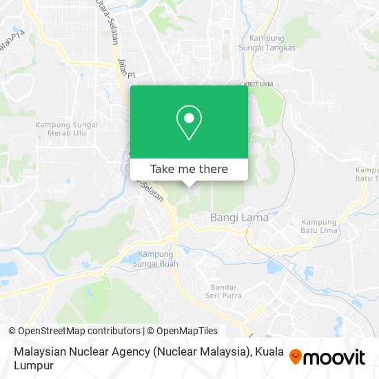 Malaysian Nuclear Agency (Nuclear Malaysia) map