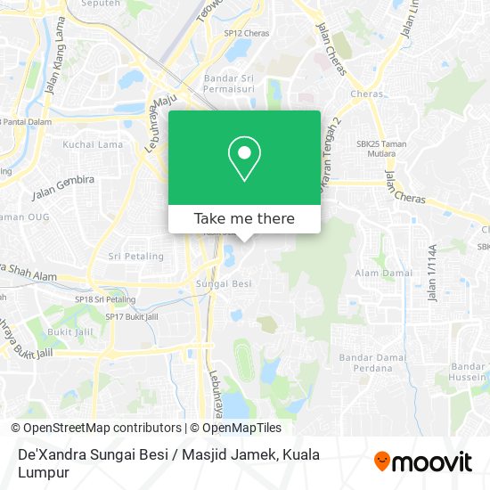 De'Xandra Sungai Besi / Masjid Jamek map