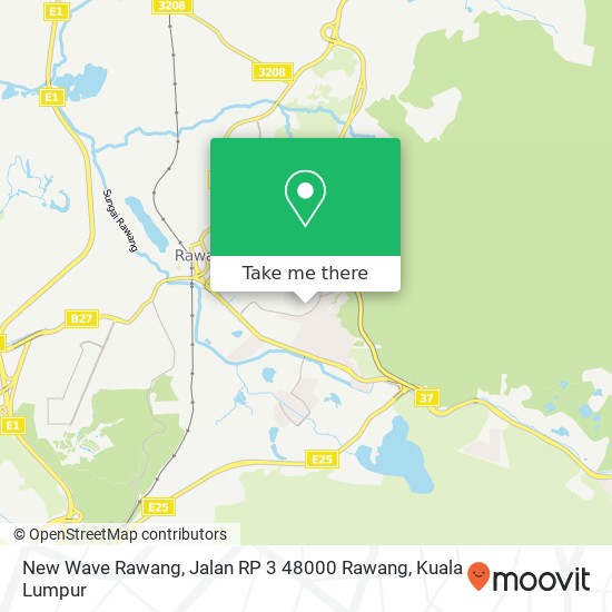 New Wave Rawang, Jalan RP 3 48000 Rawang map